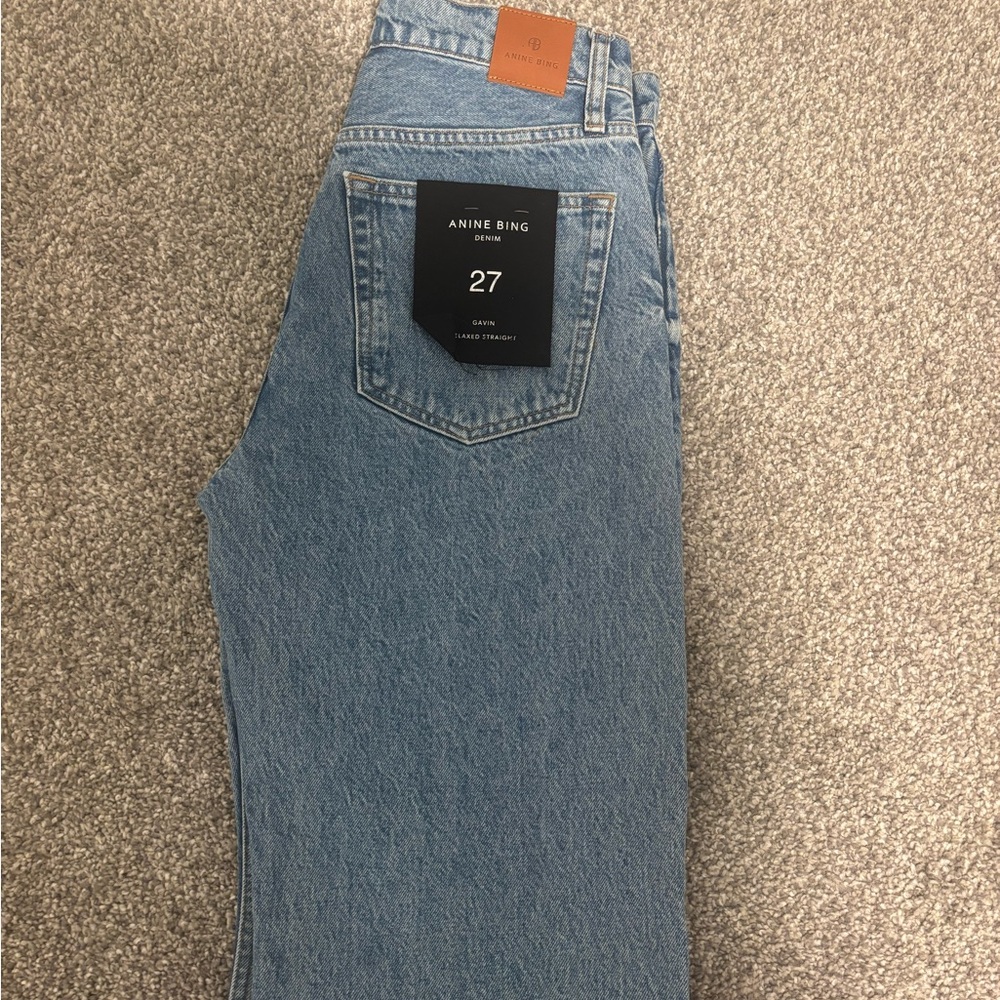 BRAND NEW Anine Bing Gavin Jean in Clean Blue Size 27